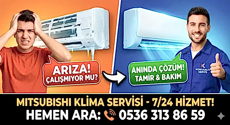 Konyaaltı Mitsubishi Klima Servisi Arıza Tespit ve Tamir İşlemleri